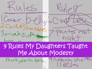 ... , she asked me how I handled the topic of modesty with my girls