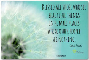 Blessed are those who see beautiful
