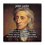 John Locke: Law of Love Tile Coaster