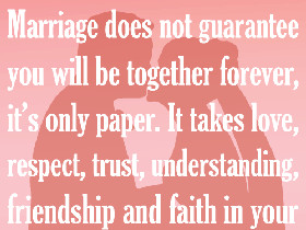 together forever quotes photo: Marriage does not guarantee you will be ...