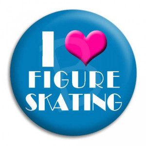 Figure Skating Quotes Inspiration I heart figure skating button
