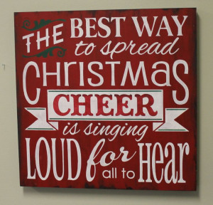 Christmas Sign/Spread Christmas Cheer/XXLG Sign/Red/White/Christmas…