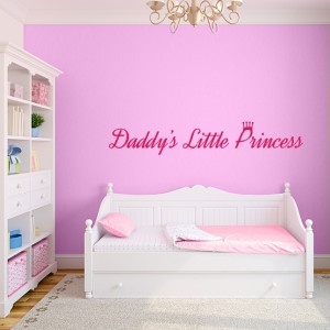 Daddy's Little Princess Wall Decal Quote