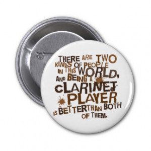Clarinet Player (Funny) Gift Pin