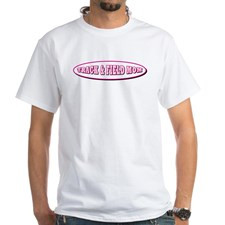 Track & Field Mom White T-Shirt for