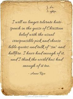belief with the usual irresponsible pick and choose bible quotes ...