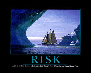 ... framed poster depicts a harbor and includes this inspiring quote