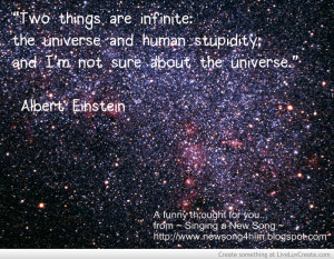 Albert Einstein Universe Quote