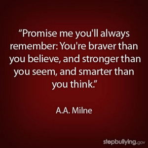 stopbullying # end bullying # aa milne # quotes # aa milne quotes ...