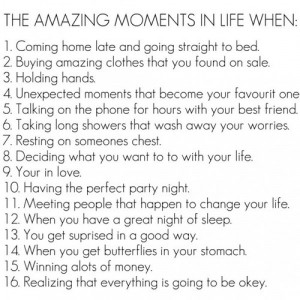 amazing moments