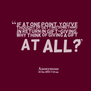 gift giving sayings
