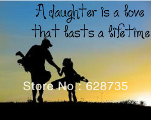 Free sipping Vinyl Wall Lettering Love baby girl quotes a daughter is ...