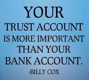 Trust Is More Important Than Money
