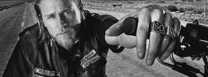 Teller On His Harley Sons of Anarchy Jax Teller Charlie Hunnam Cover ...