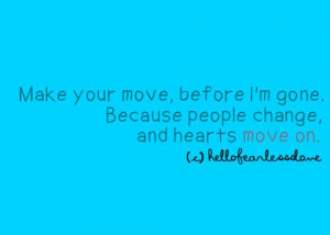 Heart Love Move On Quotes picture