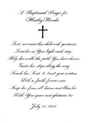 baptism poem on 5 7 keepsake printable baptism prayer card prayer ...