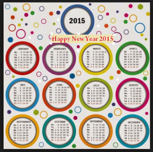 Happy New Year 2015 Calenders Wishes Easy Printable Calender For Free ...