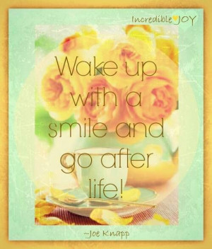 Wake up with a smile ....