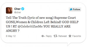 Cher Goes on Twitter Rant Against Romney & His ‘Racist Homophobic ...