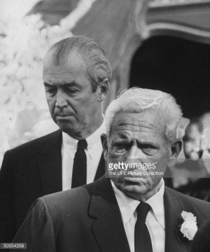 News Photo : James Stewart and Spencer Tracy at Clark Gable's...