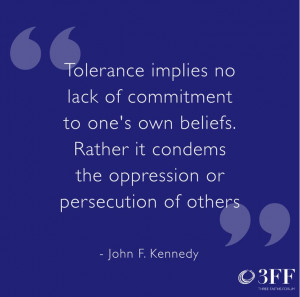 JFK #Tolerance #Quote