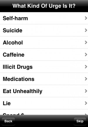 ... DBT Diary also displays inspiring quotes to help you when times are