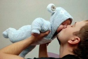 baby, cute, dad, father