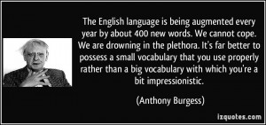 The English language is being augmented every year by about 400 new ...