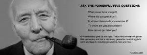 Ask the Powerful five questions... Tony Benn [1986x758] ( i.imgur.com ...