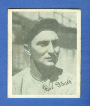 Paul Waner Baseball Card