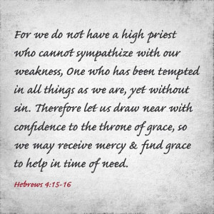 hebrew 4:15-16 #quote #verse