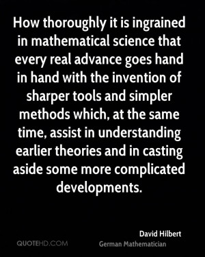 How thoroughly it is ingrained in mathematical science that every real ...