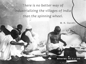 Mahatma Gandhi Quotes on Spinning Wheel