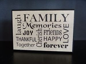 Wooden plaques with sayings