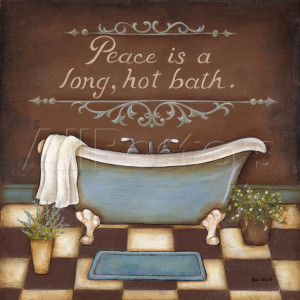 Long Hot Bath Art Print