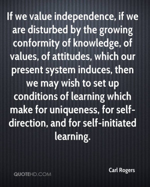 ... learning which make for uniqueness, for self-direction, and for self