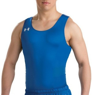 Under Armour Men's Blue Gymnastics Competition Shirt Profile Photo