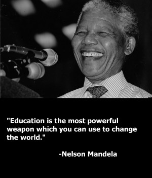 Nelson Mandela Quote - Education