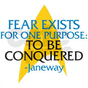 Star Trek: Janeway Fear Quote Mug on