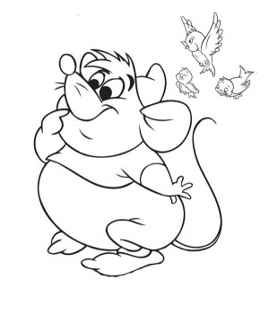 ... Cinderella Party'S, Cinderella Birds, Cinderella Mice, Coloring Pages