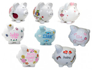 Butterflies Piggy Bank. Cute and handcrafted, this piggy bank can be ...