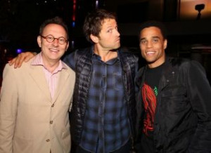 Two Michaels and a Misha! (L-R) PERSON OF INTEREST's Michael Emerson ...