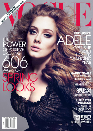 ... you here, and some say that Adele looks too skinny and Photoshopped