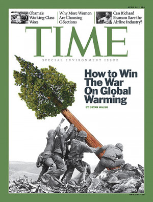 Time Magazine Cover: Parody of Iwo Jima Memorial
