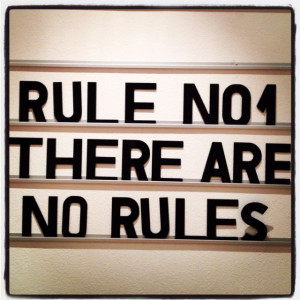 no rules