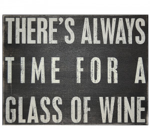 Black Box Sign - Glass of Wine