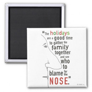 Shoe Box Quote - Nose Refrigerator Magnets