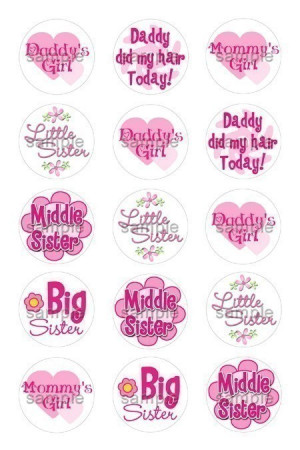 Sayings Bottle Cap Digital Art Collage Set 1 Inch Circle Stickers ...
