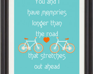 The Beatles Art Print, Bicycle Art Print, Art For Couples,Beatles Song ...