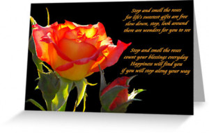 Remember to Stop and Smell the Roses